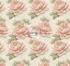 Nakış 3D Soft Gül Desenli Kumaş