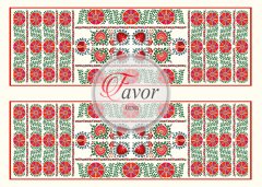 Özbek Desenli Runner ve Supla Kumaşı 1 mt -2 adet runner