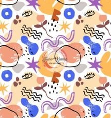 Soft Göz Desenli Kumaş