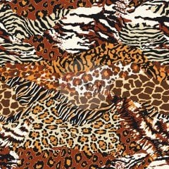Parça Leopar Desenli kumaş