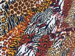 Parça Leopar Desenli kumaş