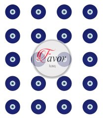 Nazar Boncuğu Kahve Supla 20 tane kahve suplası-1,5 mt