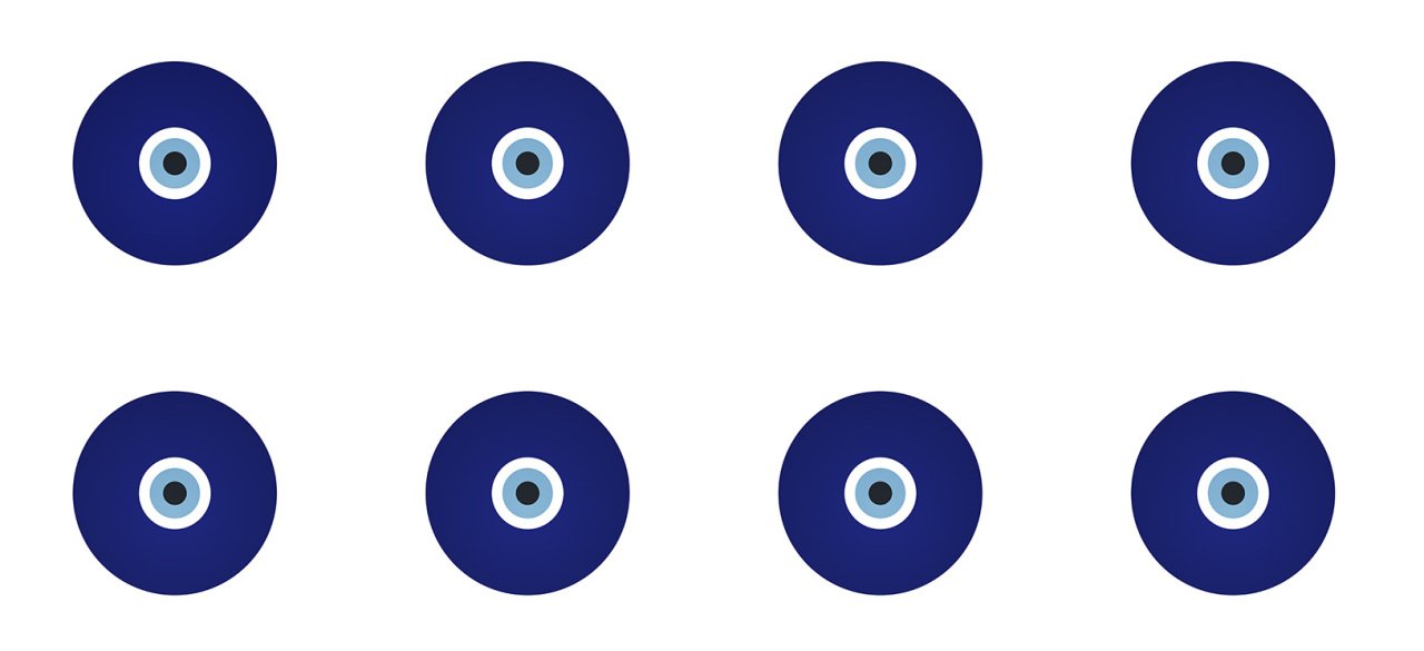 Nazar Boncuğu Kahve Supla 8 tane kahve suplası-60 cm