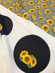 Ay Çiçeği Runner ve Supla Kumaşı