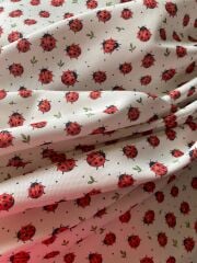 Uğur Böceği Desenli Kumaş