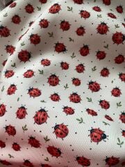 Uğur Böceği Desenli Kumaş