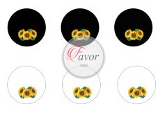 Ay Çiçeği Runner ve Supla Kumaşı 1 mt -6 adet supla