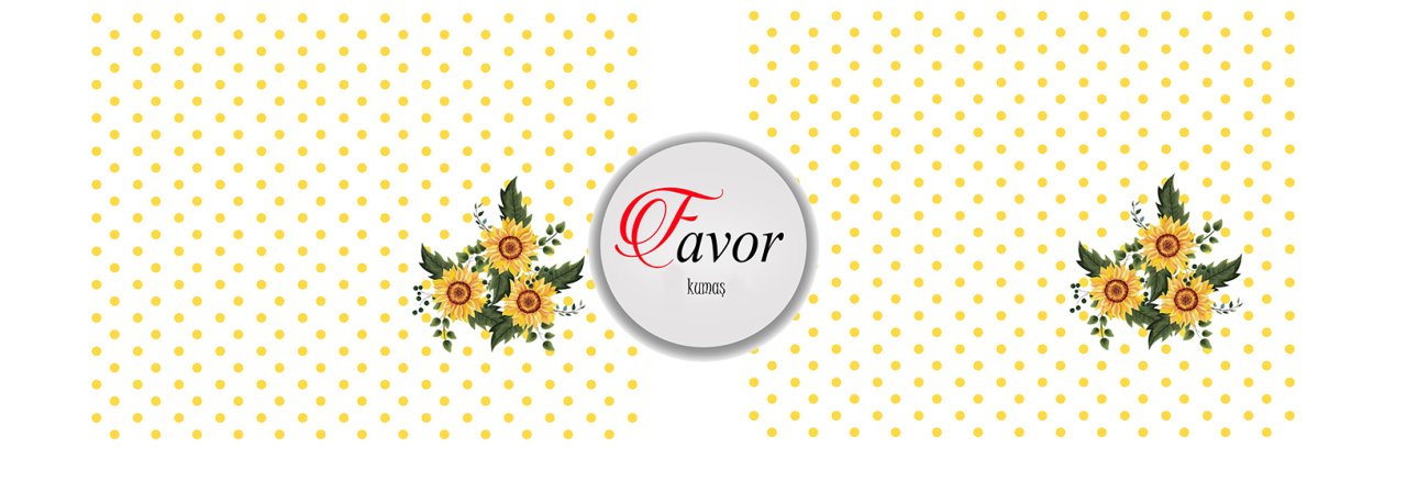 Renkli Benekli Amerikan Servis Kumaşı sarı