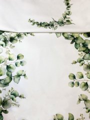 Yaprak Desenli Runner ve Supla Kumaşı