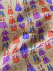 Püskül Desenli Kumaş