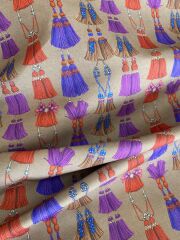 Püskül Desenli Kumaş