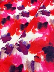 Yeşil Mavi Batik Desenli Kumaş