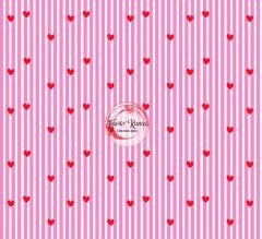 Çıtır Çizgili Ve Kırmızı Kalp Desenli Kumaşlar 1