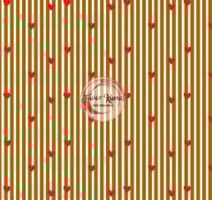 Çıtır Çizgili Ve Kırmızı Kalp Desenli Kumaşlar 1