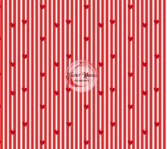 Çıtır Çizgili Ve Kırmızı Kalp Desenli Kumaşlar 1