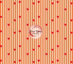 Çıtır Çizgili Ve Kırmızı Kalp Desenli Kumaşlar 2