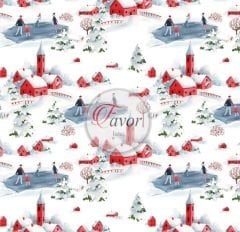 Buz Pateni Desenli Kumaş