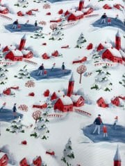 Buz Pateni Desenli Kumaş