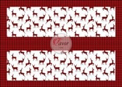 Kırmızı Geyik Runner ve Supla Kumaşı