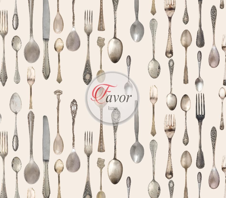 Çatal Kaşık Desenli Kumaş Döşemelik Petek Kumaş - krem