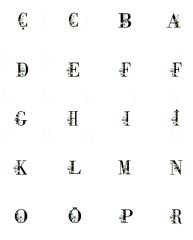 Harf Desenli Kahve Supla Kumaşı 2 1,5 mt -20 harf