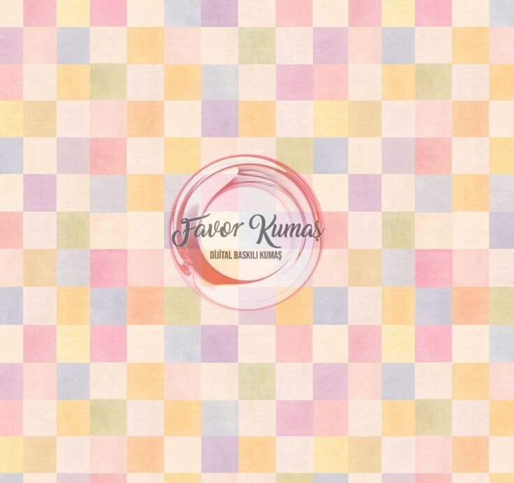 Pastel Dama Desenli Kumaş