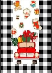 Yılbaşı Kamyonu Runner ve Supla Kumaşı 1 mt -2 adet runner