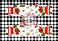 Yılbaşı Kamyonu Runner ve Supla Kumaşı 1 mt -2 adet runner