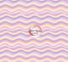 Soft Retro Dalga Desenli Kumaş