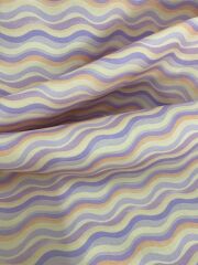 Soft Retro Dalga Desenli Kumaş