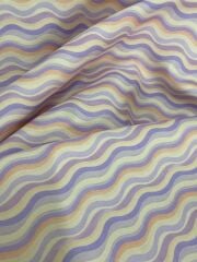 Soft Retro Dalga Desenli Kumaş