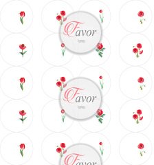 Gelincik Çiçeği Kahve Supla Kumaşı 20 tane kahve suplası-1,5 mt