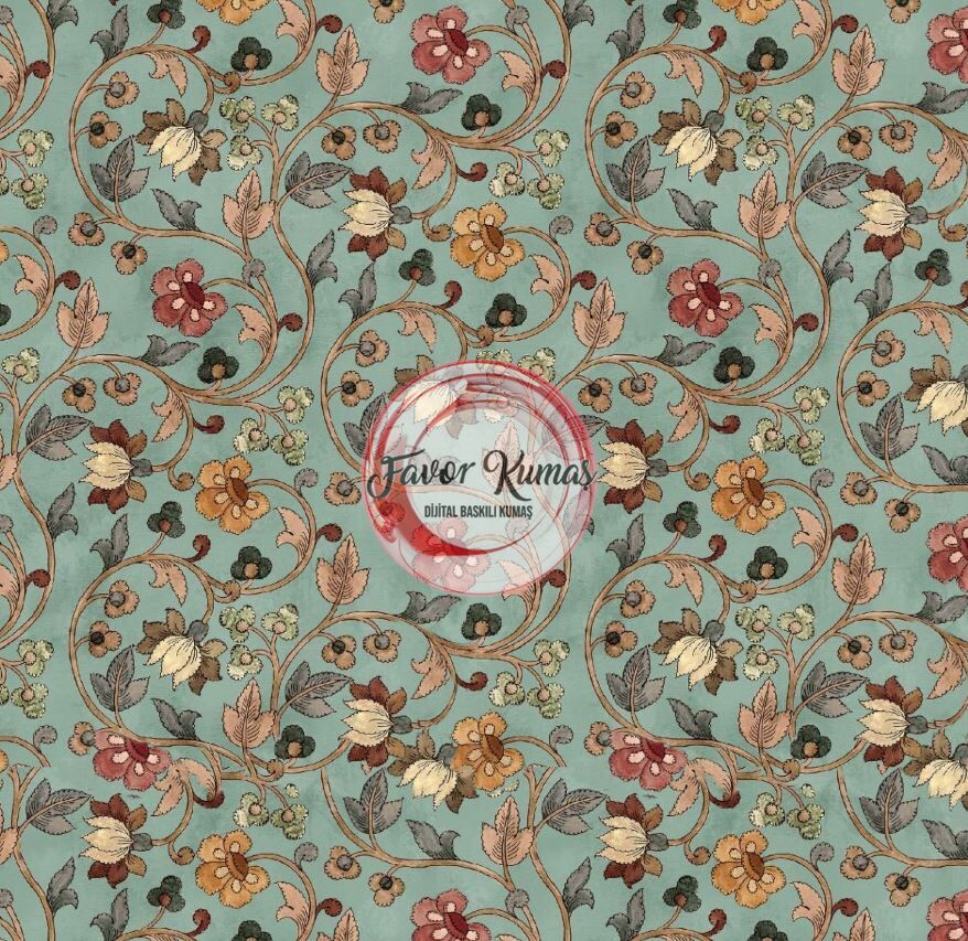 Anadolu Rozeti Desenli Kumaş 2