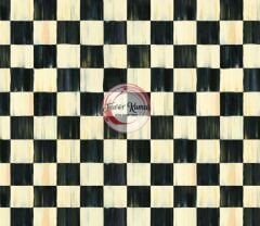 Boyalı Dama Desenli Kumaş