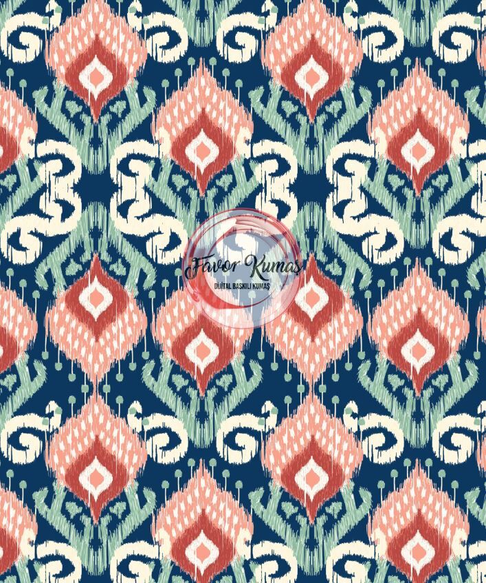 Anadolu İkat Desenli Kumaş