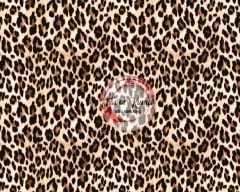 Açık Zeminli Leopar Desenli Kumaş