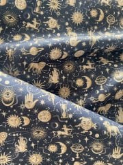 Astroloji Figür Desenli Kumaş