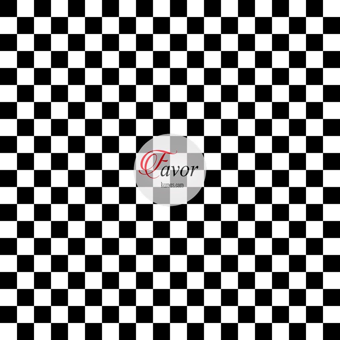 Siyah Beyaz Dama Desenli Kumaş