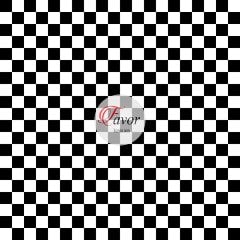 Siyah Beyaz Dama Desenli Kumaş