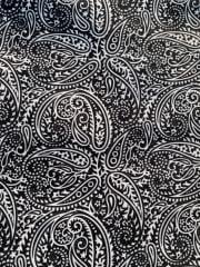 Siyah Beyaz Bandana Desenli Kumaş
