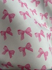Pembe Kurdeleler  Desenli Kumaş