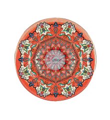 Yeşil Mandala Desenli Kumaş