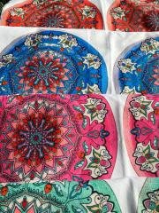 Yeşil Mandala Desenli Kumaş