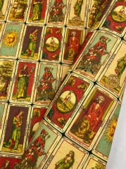 Tarot Kartı Desenli Kumaş