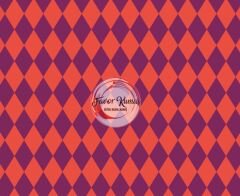 Çift Renk Baklava Desenli Kumaş (2 cm) mor - Elite Poplin Kumaş