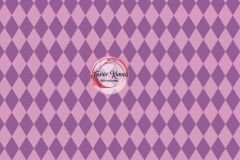 Çift Renk Soft Baklava Desenli Kumaş (2 cm) lila - Döşemelik Petek Kumaş