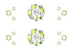 Limon Desenli Runner ve Supla Kumaşı 3 1 mt -2 adet runner