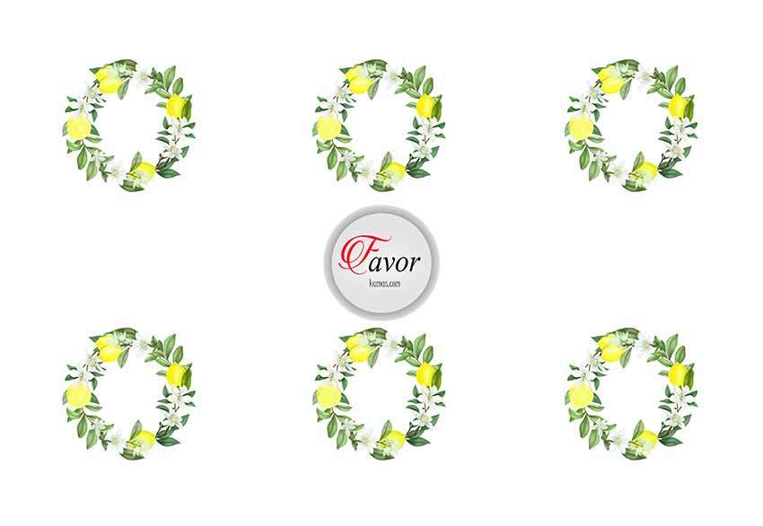 Limon Desenli Runner ve Supla Kumaşı 3 1 mt -6 adet supla