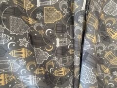 Ramazan Fenerleri  Desenli Kumaş