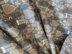 Ramazan Fenerleri  Desenli Kumaş